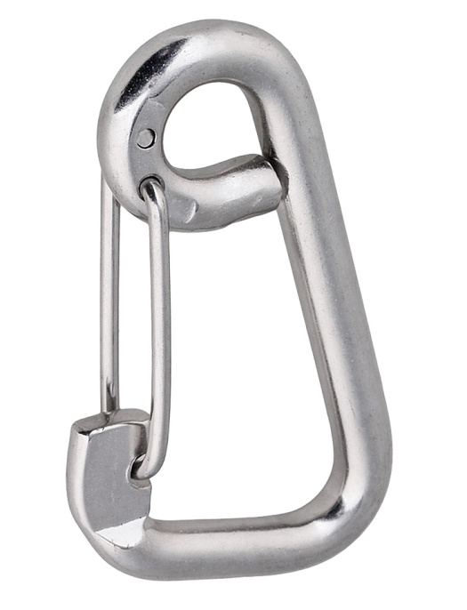 Карабин с проволочной защелкой 8x80 мм нерж (10005854)